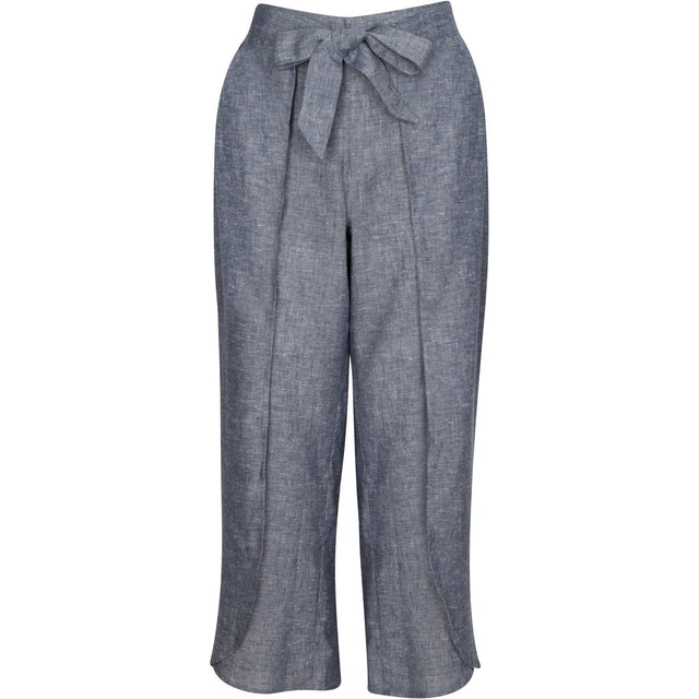 Kosal Hemp Wrap Cropped Pants in Grey - Veneka-Sustainable-Ethical-Bottoms-Valani Drop Ship