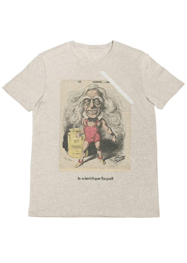 Le Scientifique Unisex Tee in Beige - Veneka-Sustainable-Ethical-Tops-J&R Artisan Fashion Drop Ship
