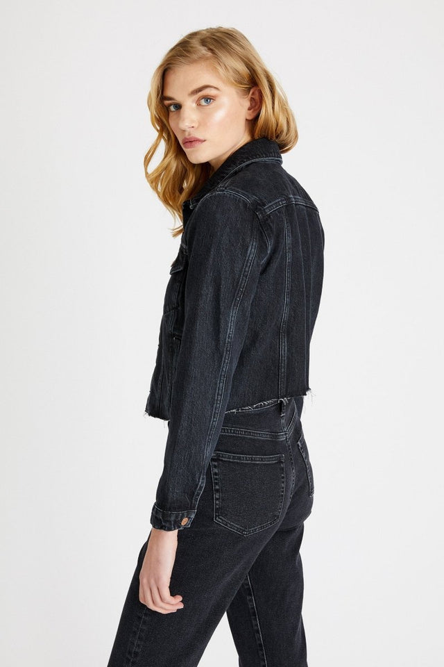 Lennox Jacket in Obsidian - Veneka-Sustainable-Ethical-Jackets-Etica Denim Drop Ship