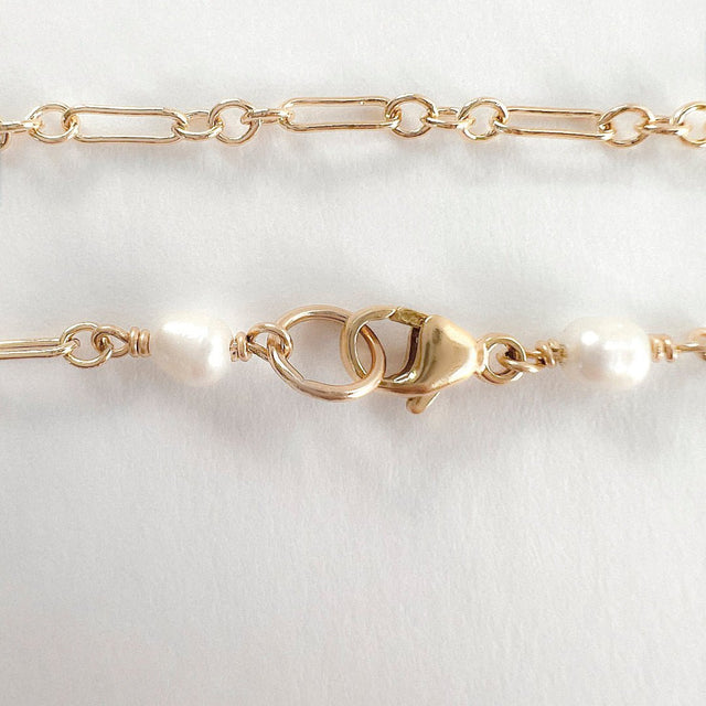 Lily Paper Clip Chain Bracelet - Gold - Veneka-Sustainable-Ethical--Astor & Orion Drop Ship