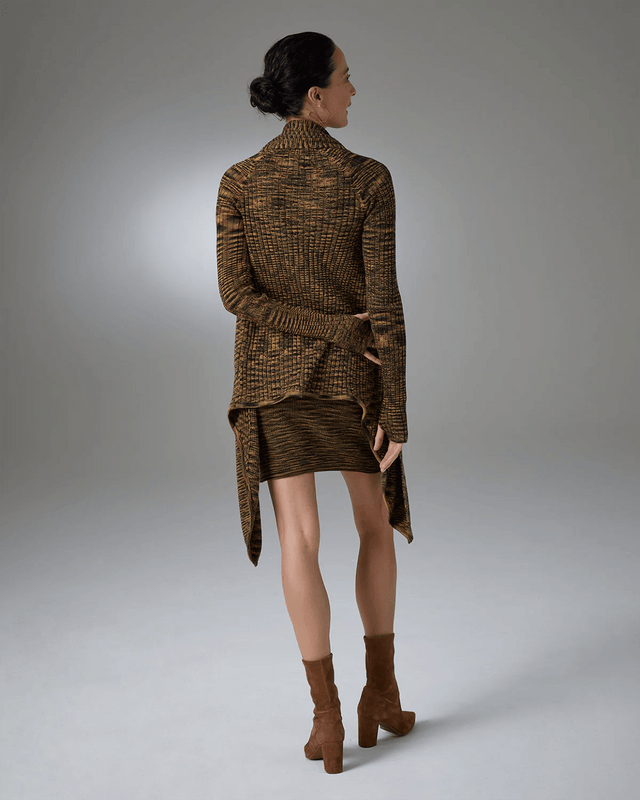 Lisa Cardigan Sweater in Tiger Eye - Veneka-Sustainable-Ethical-Jackets-YesAnd Drop Ship