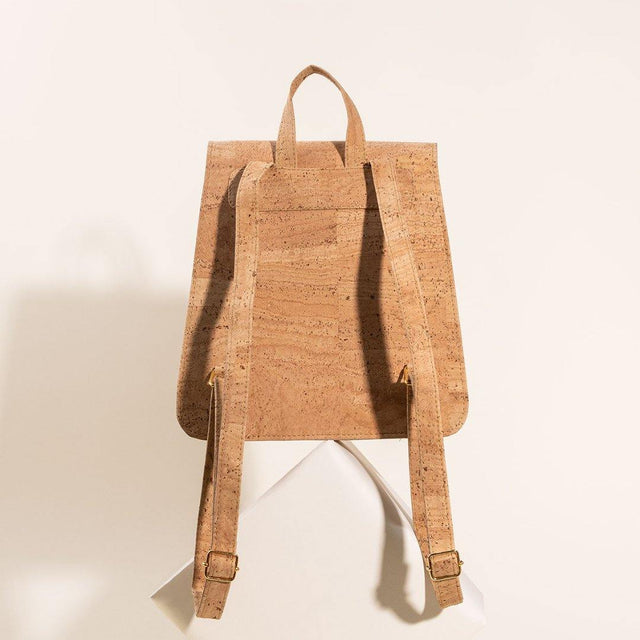 Lisbon Backpack in Natural Cork - Veneka-Sustainable-Ethical-Bag-Tiradia Cork Drop Ship