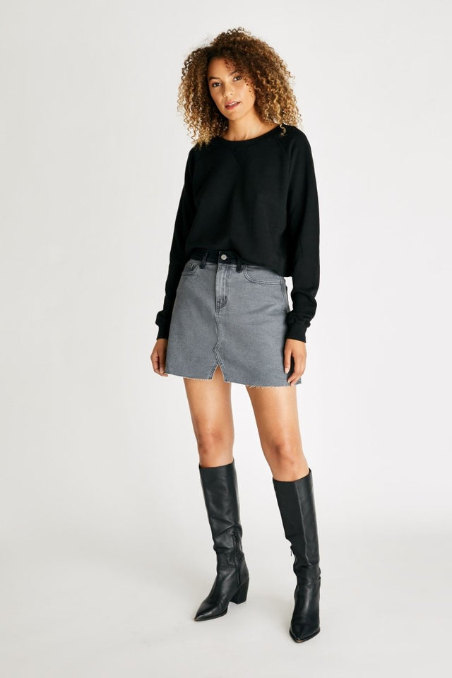 Lucy Skirt in Renegade - Veneka-Sustainable-Ethical-Bottoms-Etica Denim Drop Ship