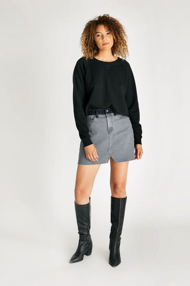 Lucy Skirt in Renegade - Veneka-Sustainable-Ethical-Bottoms-Etica Denim Drop Ship
