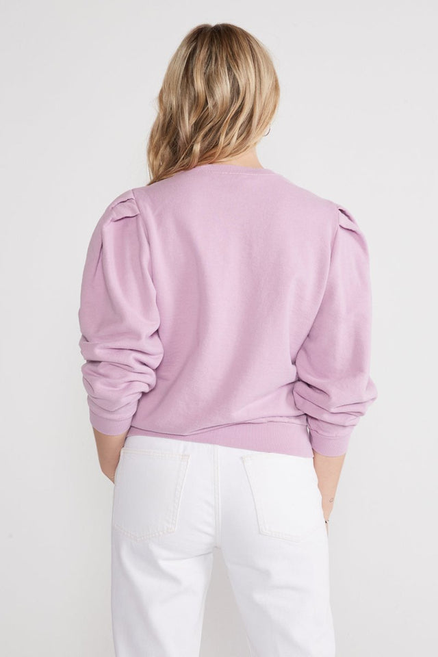 Lysse Pleat Sleeve Top - Lavender Mist - Veneka-Sustainable-Ethical-Tops-Etica Denim Drop Ship