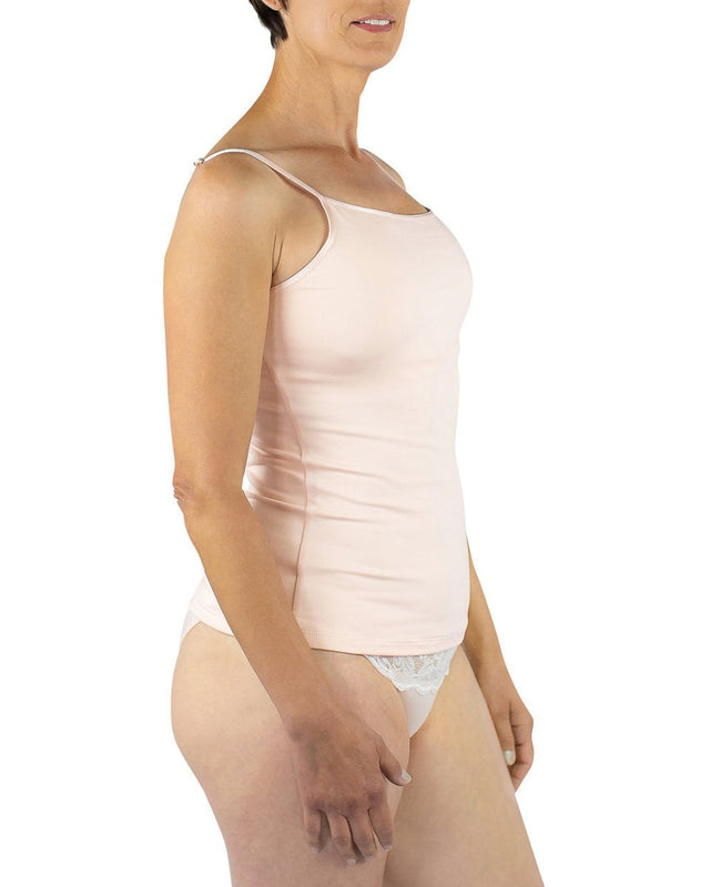 Maia Sustainable Jersey Camisole in Blush - Veneka-Sustainable-Ethical-Tops-Everviolet Drop Ship