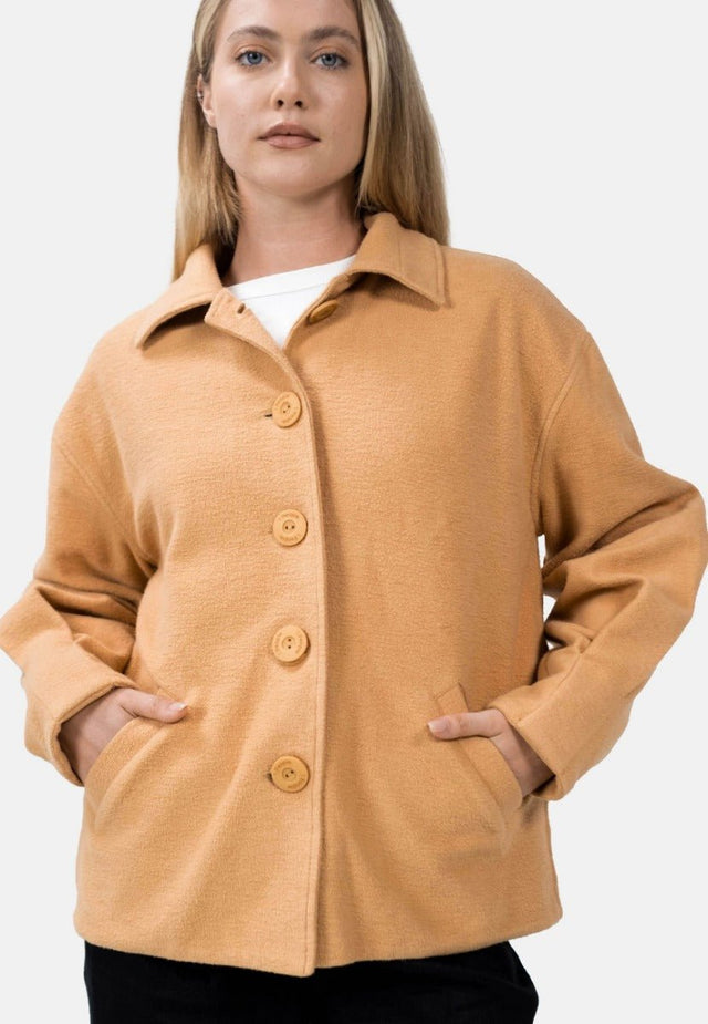 Malmö MMX Cocoon Jacket in Doe - Veneka-Sustainable-Ethical-Jackets-1 People Drop Ship
