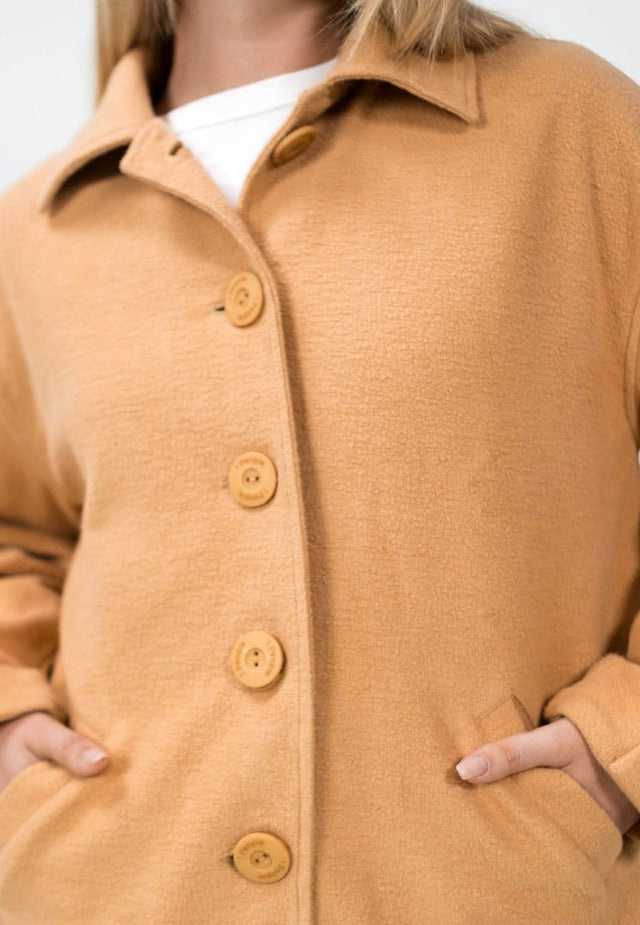 Malmö MMX Cocoon Jacket in Doe - Veneka-Sustainable-Ethical-Jackets-1 People Drop Ship