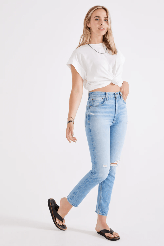 Marcella High Rise Slim in Rip Current - Veneka-Sustainable-Ethical-Bottoms-Etica Denim Drop Ship