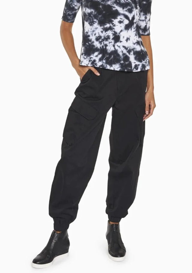 Meghan Utility Jogger in Black - Veneka-Sustainable-Ethical-Bottoms-YesAnd Drop Ship