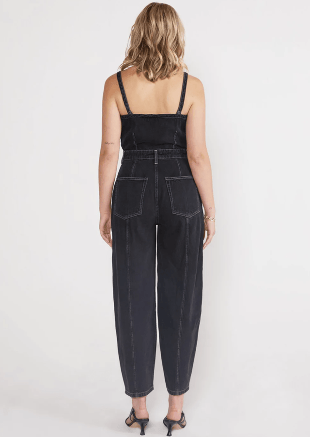 Milou Jumpsuit in Obsidian - Veneka-Sustainable-Ethical-Dresses-Etica Denim Drop Ship