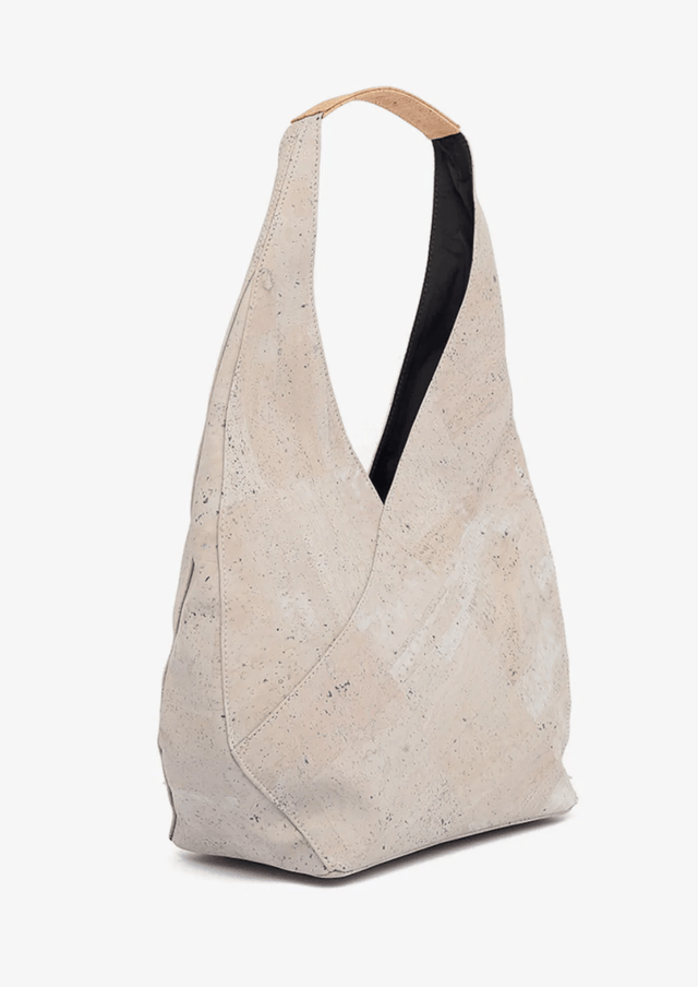 Modern Chic Shoulder Bag in Gray - Veneka-Sustainable-Ethical-Bag-Tiradia Cork Drop Ship