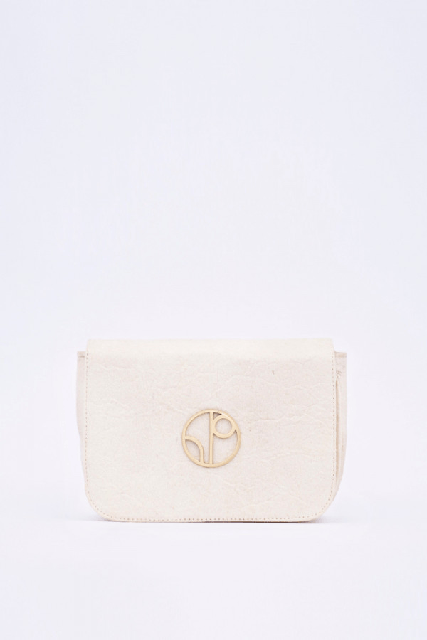 New York JFK Piñatex® Belt Bag in Latte - Veneka-Sustainable-Ethical-Bag-1 People Drop Ship