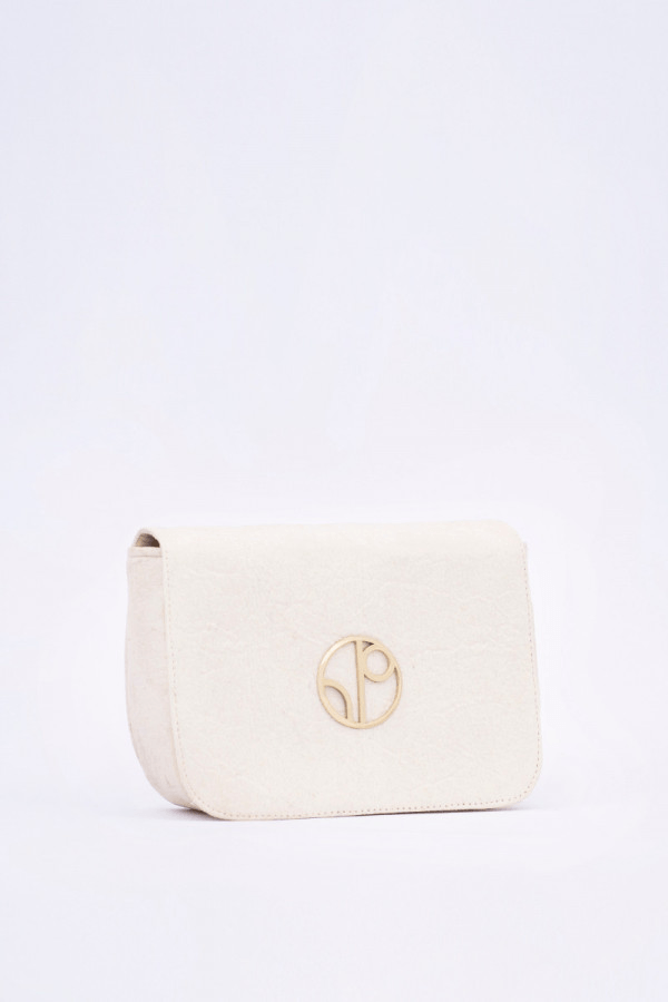 New York JFK Piñatex® Belt Bag in Latte - Veneka-Sustainable-Ethical-Bag-1 People Drop Ship