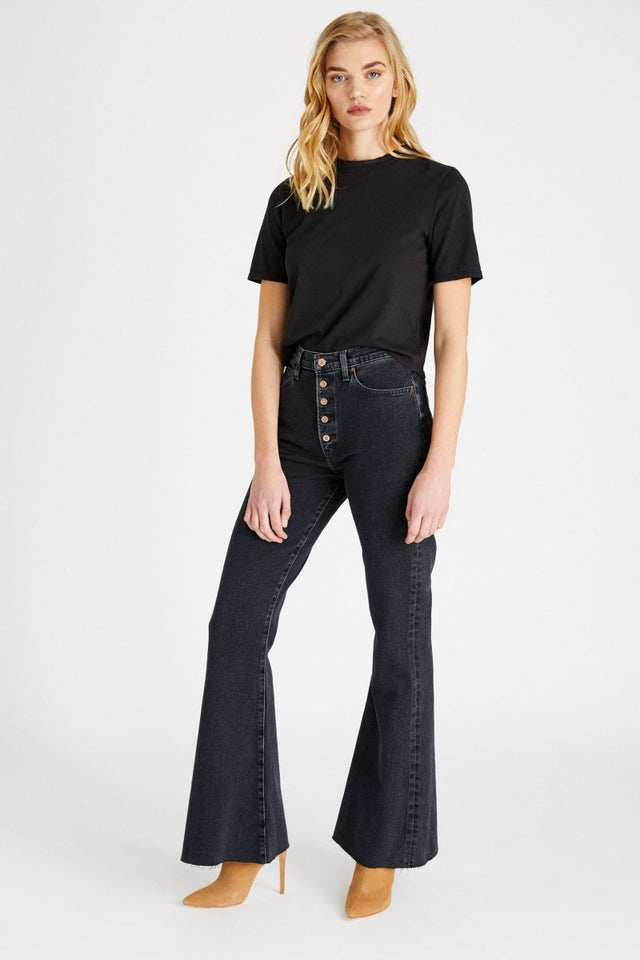 Nina in Black Stone - Veneka-Sustainable-Ethical-Tops-Etica Denim Drop Ship