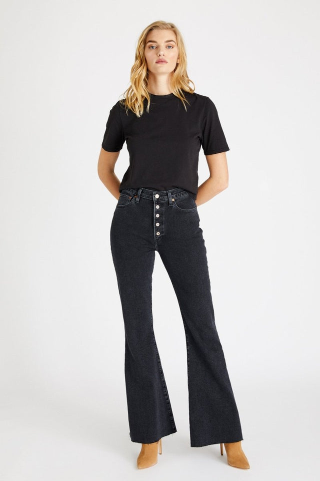 Nina in Black Stone - Veneka-Sustainable-Ethical-Tops-Etica Denim Drop Ship