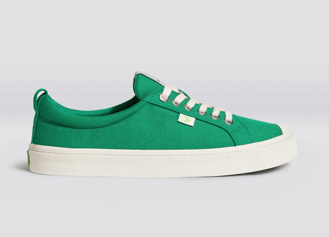 OCA Low Green Canvas Sneaker Women - Veneka-Sustainable-Ethical-Footwear-Cariuma Drop Ship