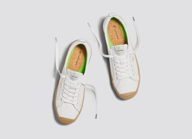 OCA Low Gum Off-White Canvas Sneaker Women - Veneka-Sustainable-Ethical-Footwear-Cariuma Drop Ship