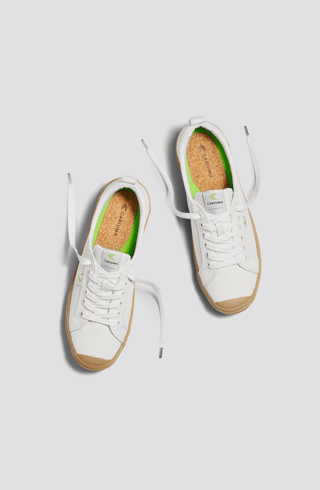 OCA Low Gum Off-White Canvas Sneaker Women - Veneka-Sustainable-Ethical-Footwear-Cariuma Drop Ship
