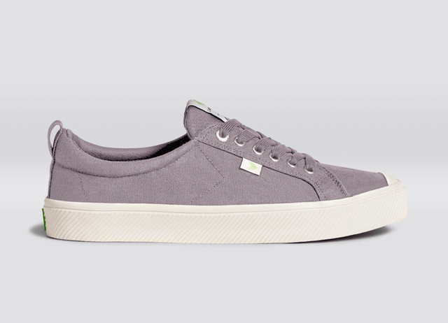 OCA Low Mystic Grey Canvas Sneaker Women - Veneka-Sustainable-Ethical-Footwear-Cariuma Drop Ship