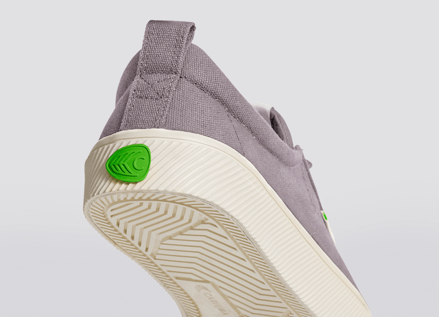 OCA Low Mystic Grey Canvas Sneaker Women - Veneka-Sustainable-Ethical-Footwear-Cariuma Drop Ship