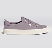 OCA Low Mystic Grey Canvas Sneaker Women - Veneka-Sustainable-Ethical-Footwear-Cariuma Drop Ship