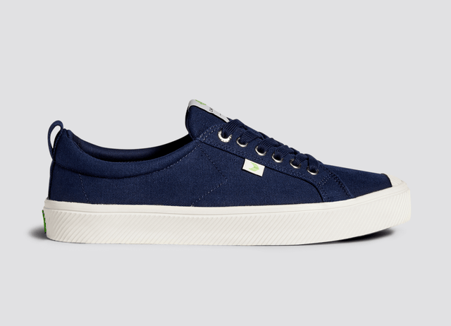 OCA Low Navy Canvas Sneaker Women - Veneka-Sustainable-Ethical-Footwear-Cariuma Drop Ship