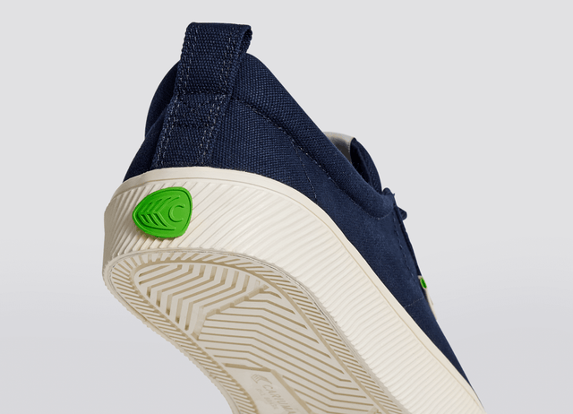 OCA Low Navy Canvas Sneaker Women - Veneka-Sustainable-Ethical-Footwear-Cariuma Drop Ship