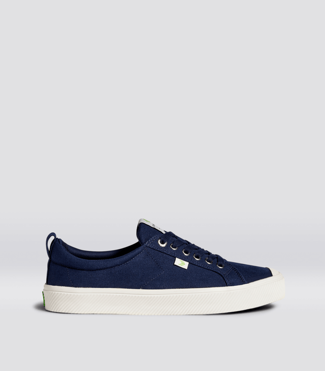 OCA Low Navy Canvas Sneaker Women - Veneka-Sustainable-Ethical-Footwear-Cariuma Drop Ship