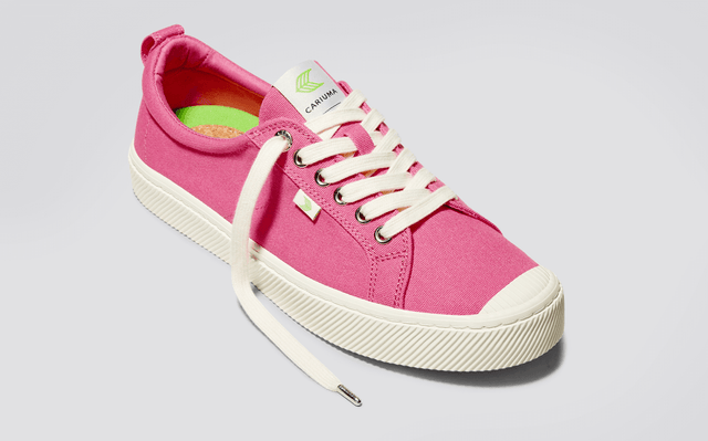 OCA Low Pink Lemonade Canvas Sneaker Women - Veneka-Sustainable-Ethical-Footwear-Cariuma Drop Ship