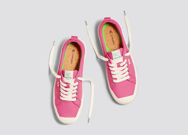 OCA Low Pink Lemonade Canvas Sneaker Women - Veneka-Sustainable-Ethical-Footwear-Cariuma Drop Ship