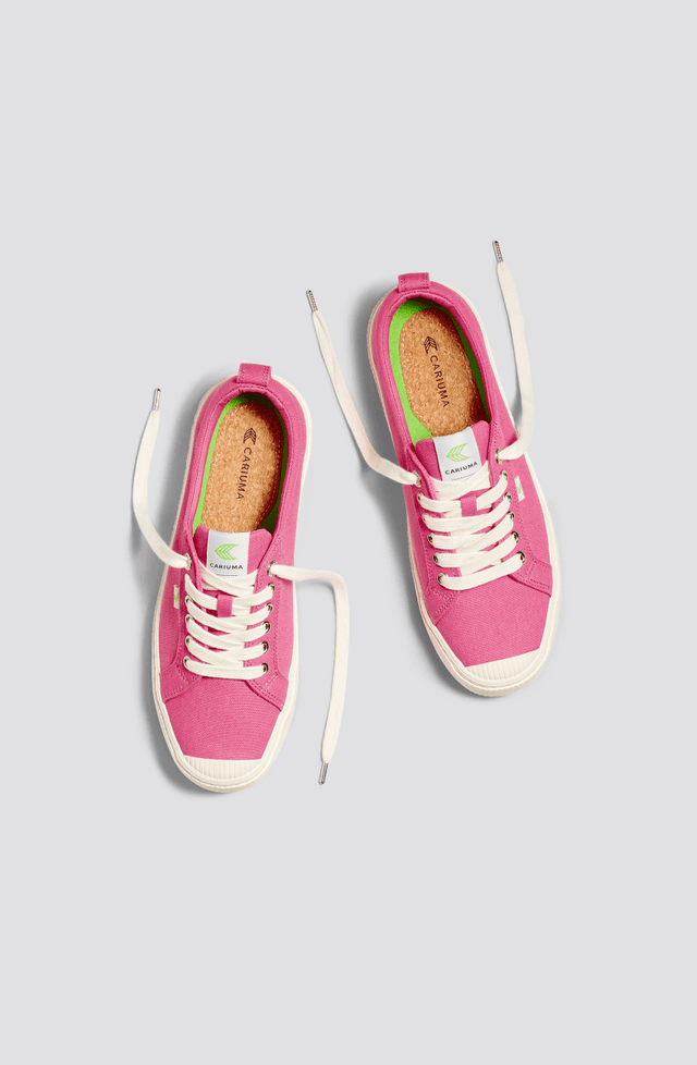 OCA Low Pink Lemonade Canvas Sneaker Women - Veneka-Sustainable-Ethical-Footwear-Cariuma Drop Ship