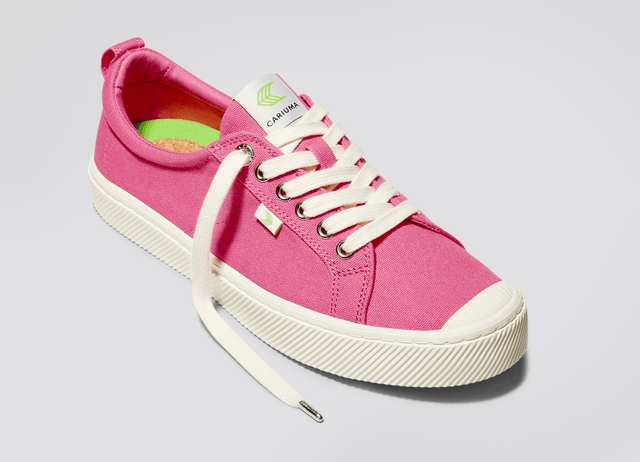 OCA Low Pink Lemonade Canvas Sneaker Women - Veneka-Sustainable-Ethical-Footwear-Cariuma Drop Ship