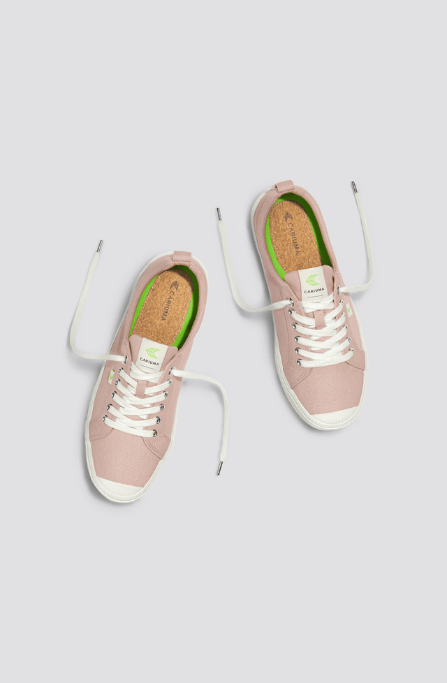 OCA Low Rose Canvas Sneaker Women - Veneka-Sustainable-Ethical-Footwear-Cariuma Drop Ship