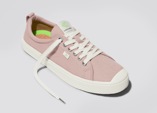 OCA Low Rose Canvas Sneaker Women - Veneka-Sustainable-Ethical-Footwear-Cariuma Drop Ship