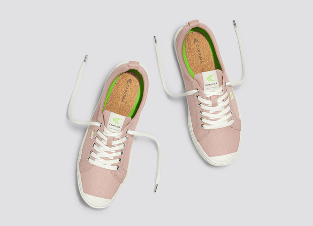 OCA Low Rose Canvas Sneaker Women - Veneka-Sustainable-Ethical-Footwear-Cariuma Drop Ship