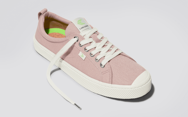 OCA Low Rose Canvas Sneaker Women - Veneka-Sustainable-Ethical-Footwear-Cariuma Drop Ship