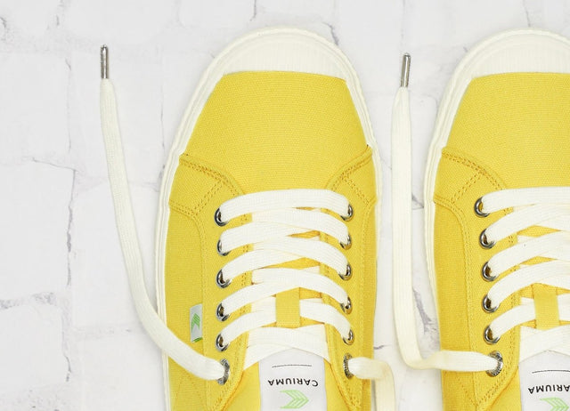 OCA Low Yellow Canvas Sneaker Women - Veneka-Sustainable-Ethical-Footwear-Cariuma Drop Ship
