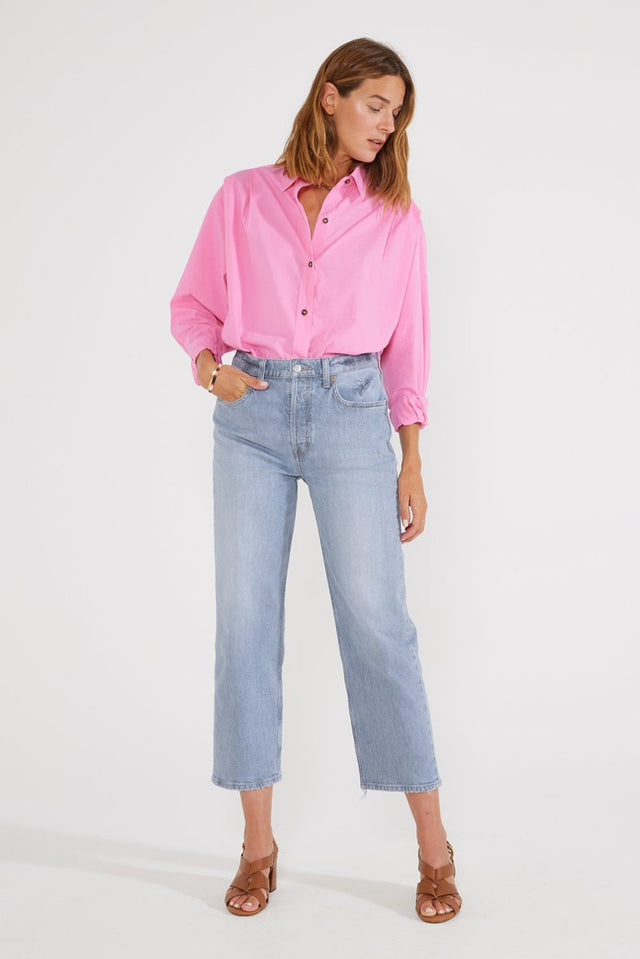 Oceane Pleated Shirt - Sachet - Veneka-Sustainable-Ethical-shirt-Etica Denim Drop Ship