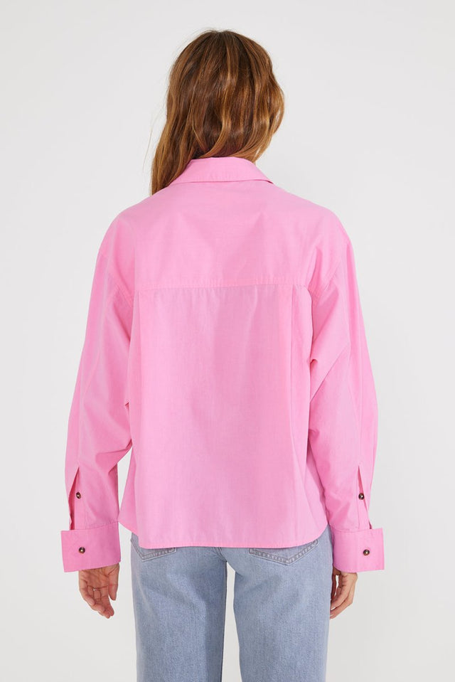 Oceane Pleated Shirt - Sachet - Veneka-Sustainable-Ethical-shirt-Etica Denim Drop Ship