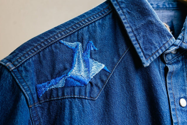 Origami Jean Shirt "Prism Collection" - Veneka-Sustainable-Ethical-Tops-Montie and Joie Drop Ship