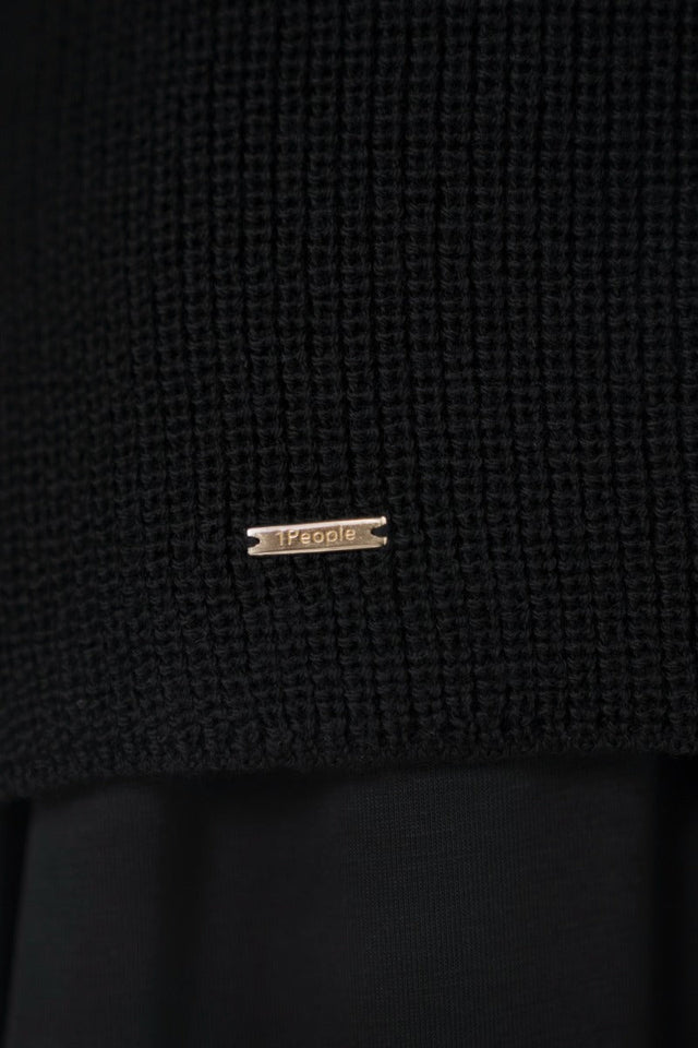 Ottawa YOW High Neck Sweater in Licorice - Veneka-Sustainable-Ethical-Tops-1 People Drop Ship