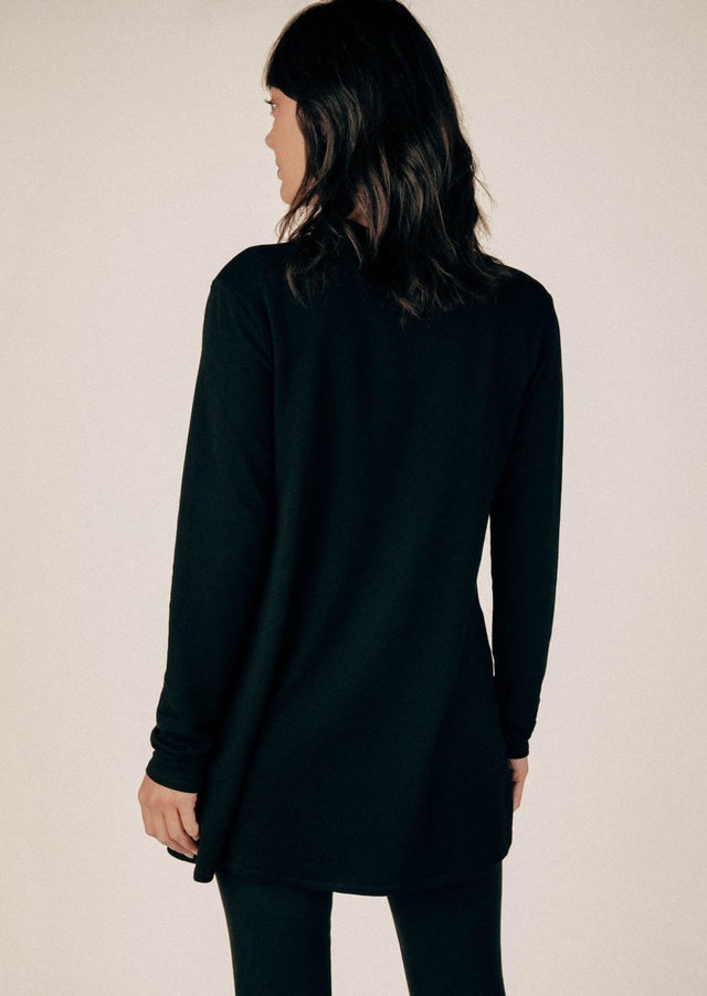 Paris Cardigan in Black - Veneka-Sustainable-Ethical-Jackets-Graceful District Drop Ship