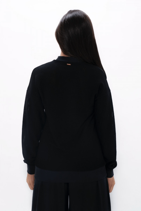 Philly PHL Cosy Sweater in Black Sand - Veneka-Sustainable-Ethical-Tops-1 People Drop Ship