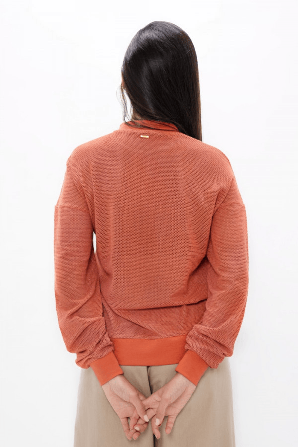Philly PHL Cosy Sweater in Clay - Veneka-Sustainable-Ethical-Tops-1 People Drop Ship