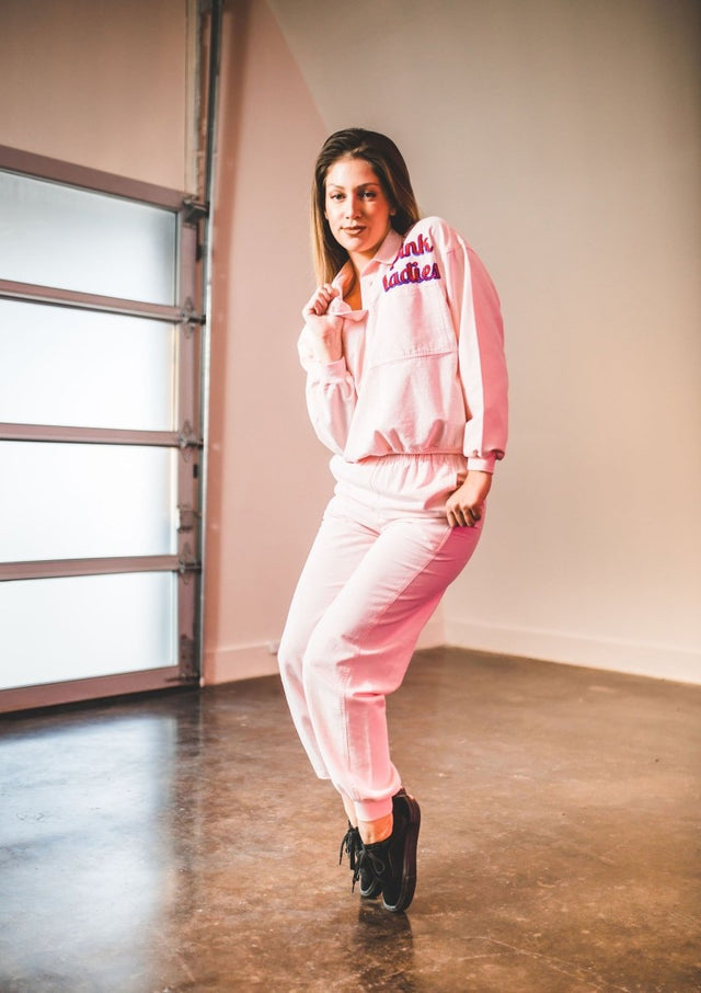Pink Ladies Jogger Outfit "Prism Collection" - Veneka-Sustainable-Ethical-Bottoms-Montie and Joie Drop Ship