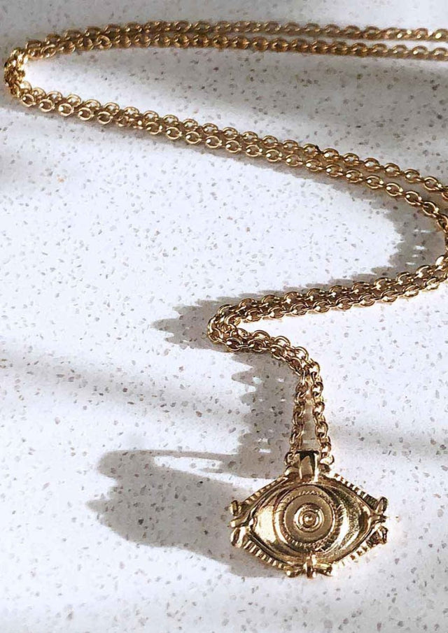 Protection Necklace in Gold - Veneka-Sustainable-Ethical-Jewelry-Astor & Orion Drop Ship