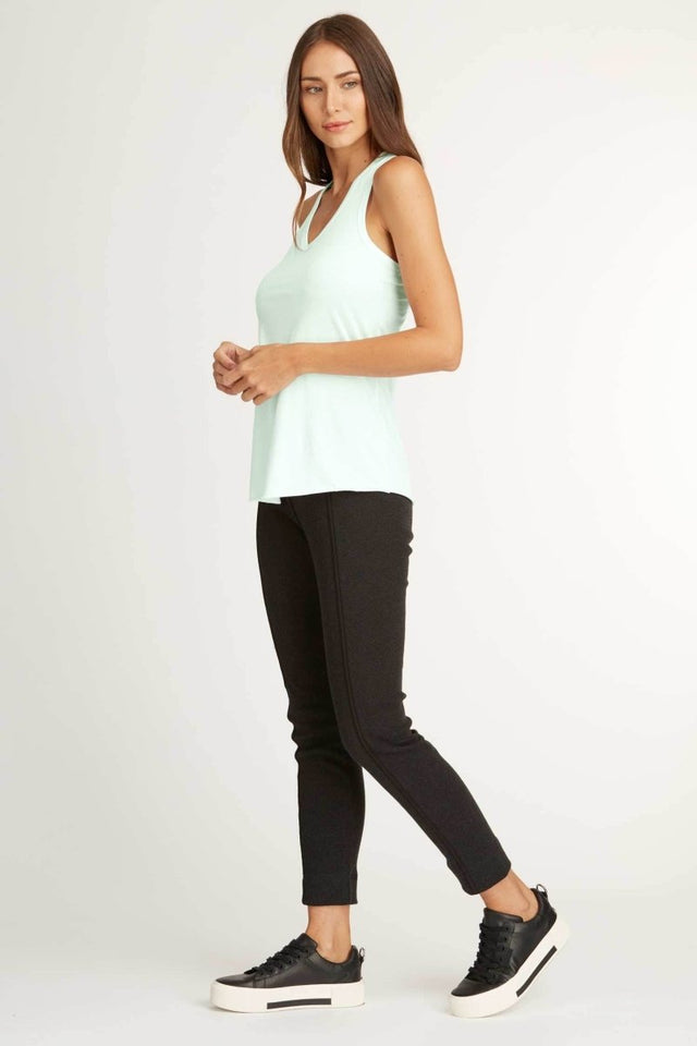 Racer Back Tank in Mint - Veneka-Sustainable-Ethical-Tops-Indigenous Drop Ship
