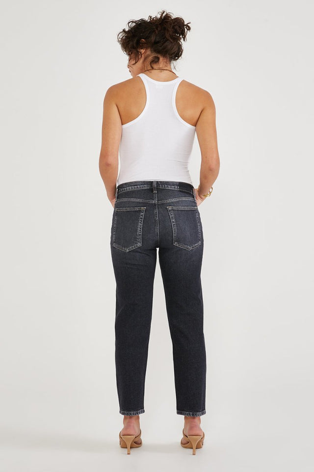 Rae Midrise Straight Crop in Morrow Bay - Veneka-Sustainable-Ethical-Bottoms-Etica Denim Drop Ship