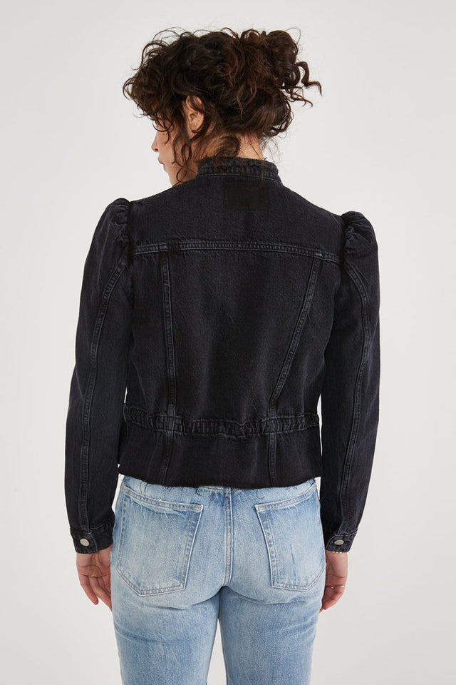 Remi Reconstructed Jacket - Black Rock - Veneka-Sustainable-Ethical-Jackets-Etica Denim Drop Ship